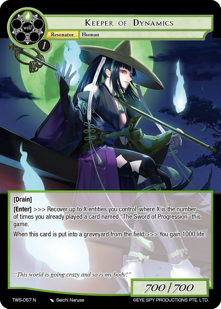 Image for Keeper of Dynamics (The War of the Suns) (TWS-057 N) - Force of Will