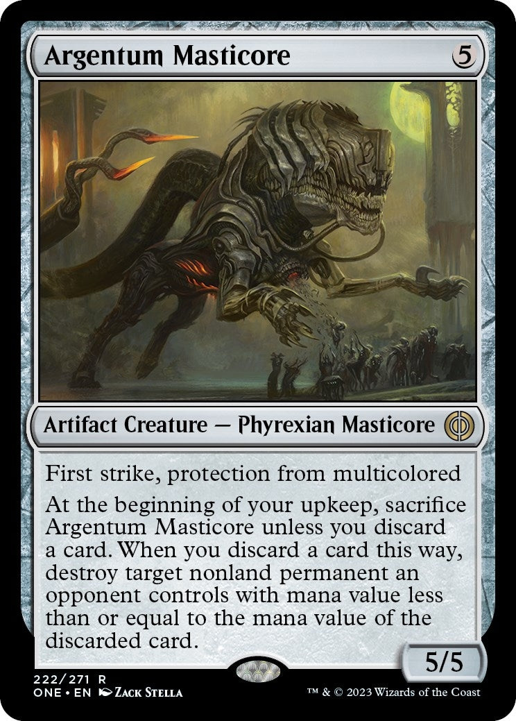 Image for Argentum Masticore (Phyrexia: All Will Be One) (222) - Magic: The Gathering
