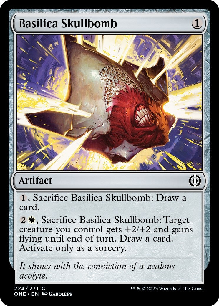 Image for Basilica Skullbomb (Phyrexia: All Will Be One) (224) - Magic: The Gathering