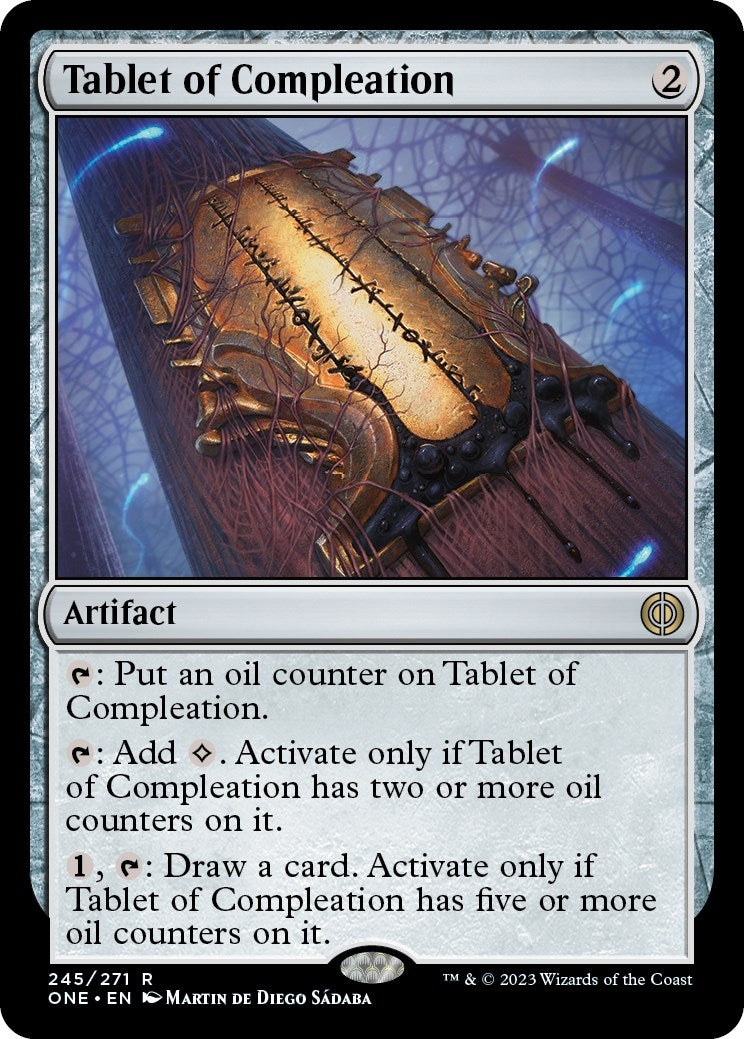 Image for Tablet of Compleation (Phyrexia: All Will Be One) (245) - Magic: The Gathering