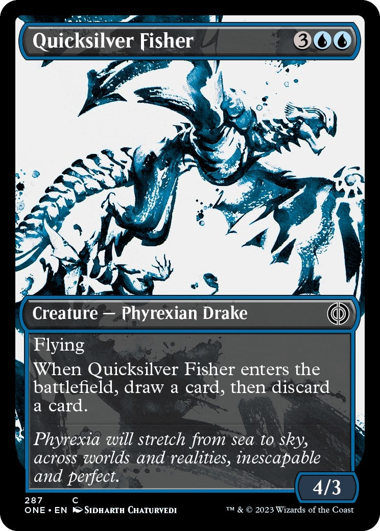 Image for Quicksilver Fisher (Showcase) (Phyrexia: All Will Be One) (287) - Magic: The Gathering