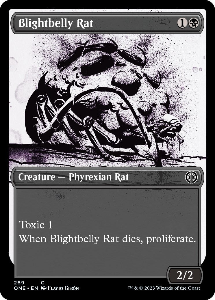 Image for Blightbelly Rat (Showcase) (Phyrexia: All Will Be One) (289) - Magic: The Gathering
