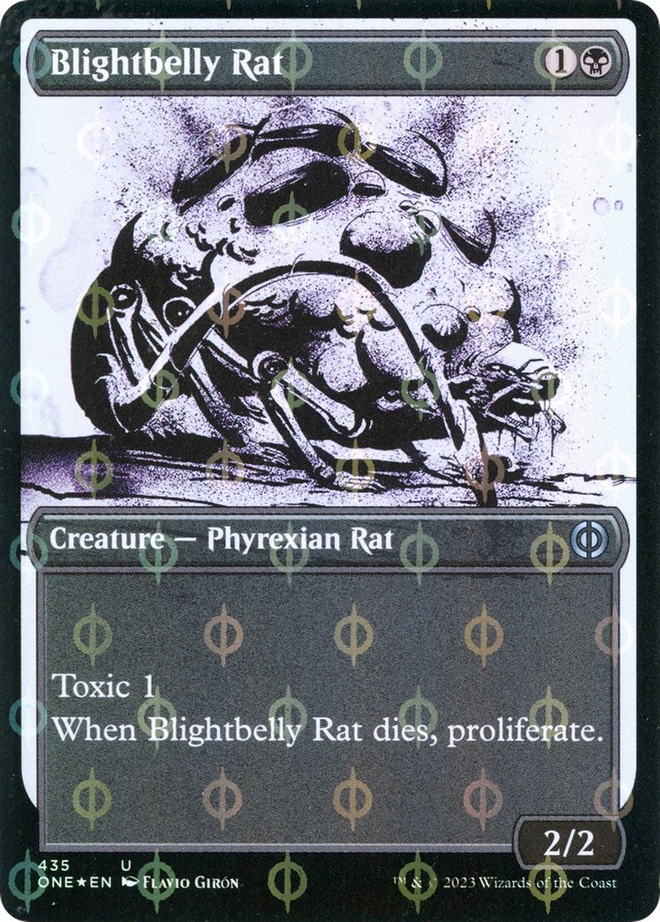 Image for Blightbelly Rat (Showcase) (Step-and-Compleat Foil) (Phyrexia: All Will Be One) (435) - Magic: The Gathering
