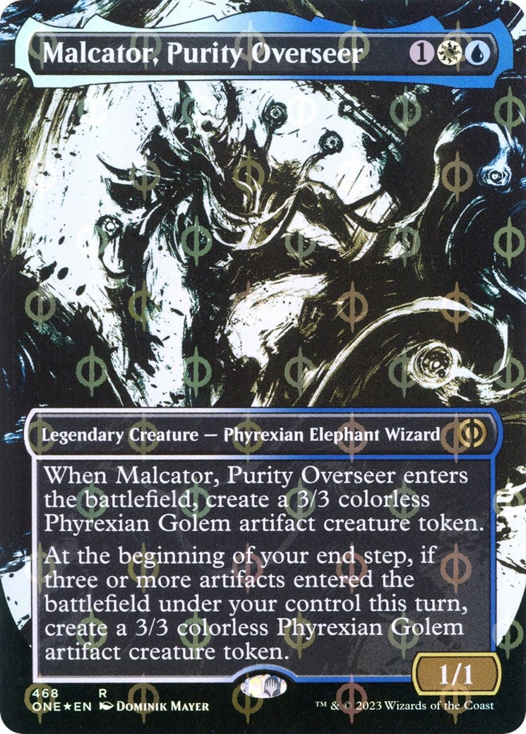 Image for Malcator, Purity Overseer (Showcase) (Step-and-Compleat Foil) (Phyrexia: All Will Be One) (468) - Magic: The Gathering