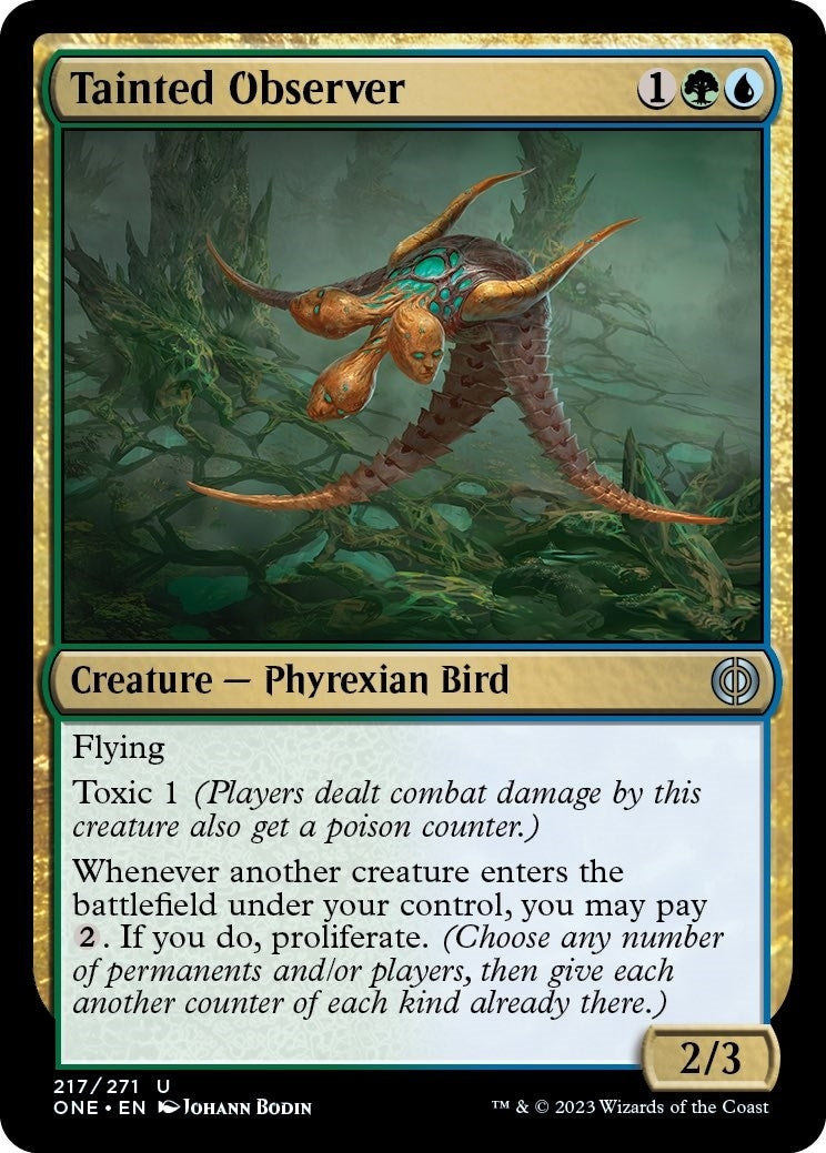 Image for Tainted Observer (Phyrexia: All Will Be One) (217) - Magic: The Gathering