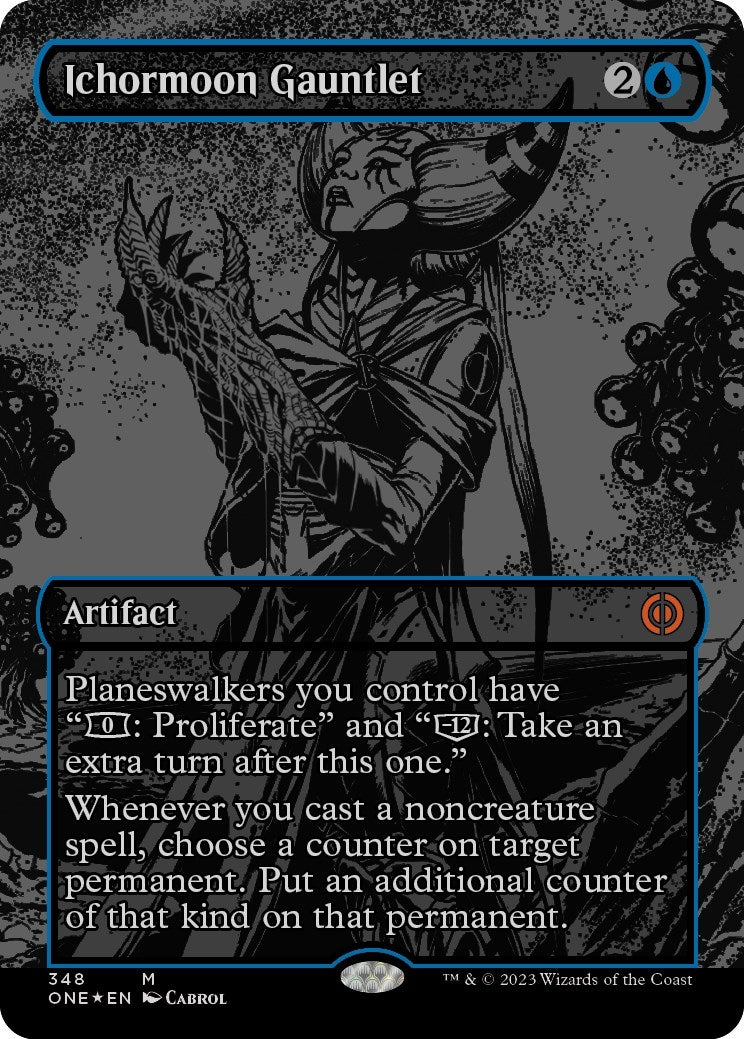 Image for Ichormoon Gauntlet (Oil Slick Raised Foil) (Phyrexia: All Will Be One) (348) - Magic: The Gathering