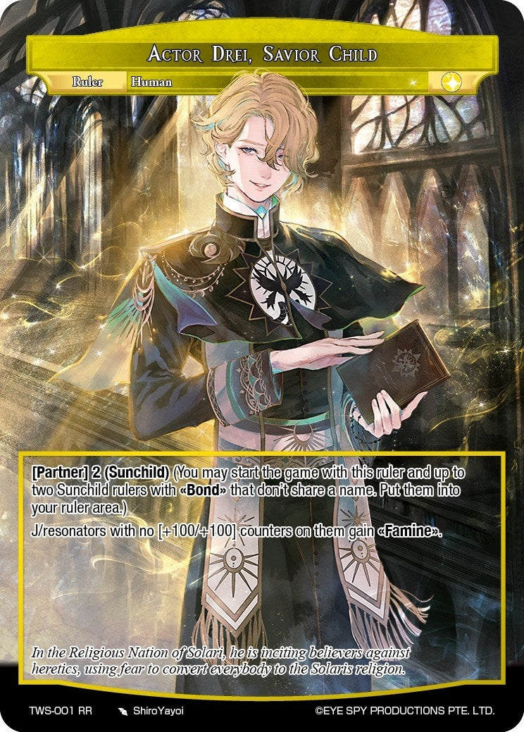 Image for Actor Drei, Savior Child (The War of the Suns) (TWS-001 RR) - Force of Will