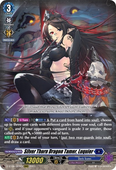 Image for Silver Thorn Dragon Tamer, Luquier (D-BT08: Minerva Rising) (D-BT08/003EN) - Cardfight Vanguard