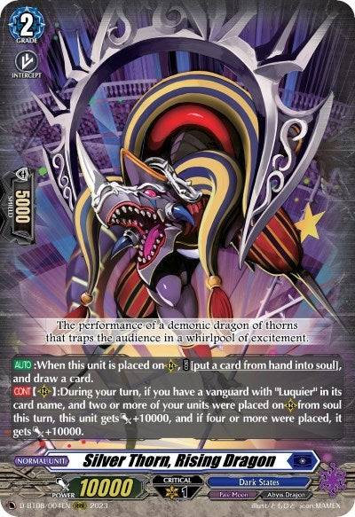 Image for Silver Thorn, Rising Dragon (D-BT08: Minerva Rising) (D-BT08/004EN) - Cardfight Vanguard