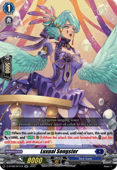 Image for Luxual Songster (D-BT08: Minerva Rising) (D-BT08/021EN) - Cardfight Vanguard
