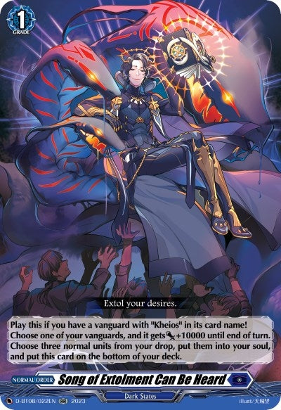 Image for Song of Extolment Can Be Heard (D-BT08: Minerva Rising) (D-BT08/022EN) - Cardfight Vanguard