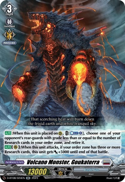 Image for Volcano Monster, Goukaterra (D-BT08: Minerva Rising) (D-BT08/024EN) - Cardfight Vanguard