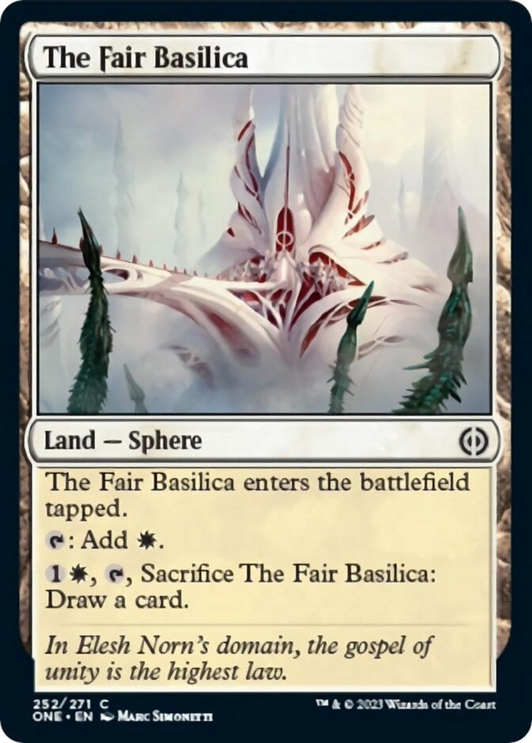 Image for The Fair Basilica (Phyrexia: All Will Be One) (252) - Magic: The Gathering