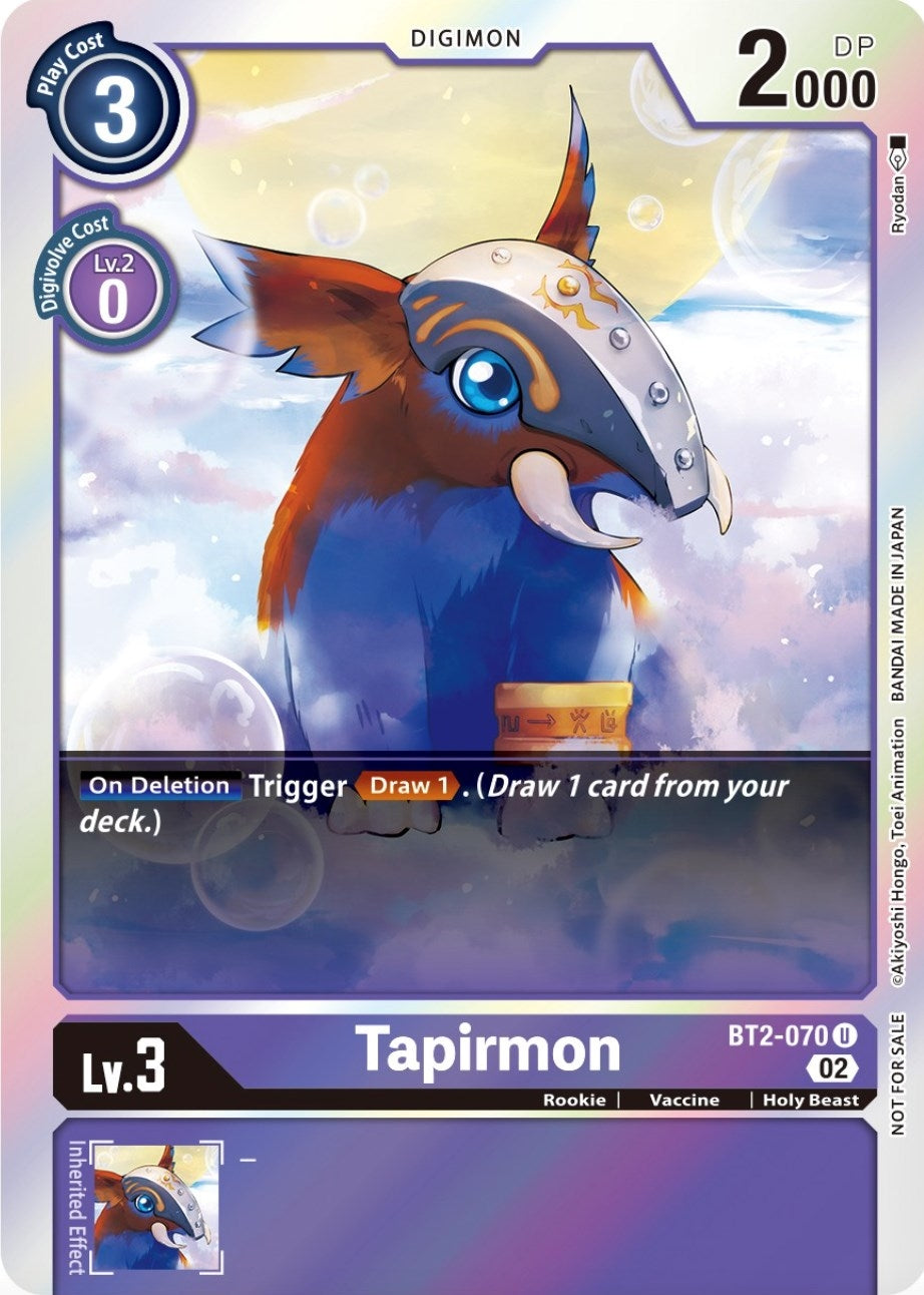 Image for Tapirmon (Official Tournament Pack Vol.8) (BT01-03A) (BT2-070 U) - Digimon Card Game