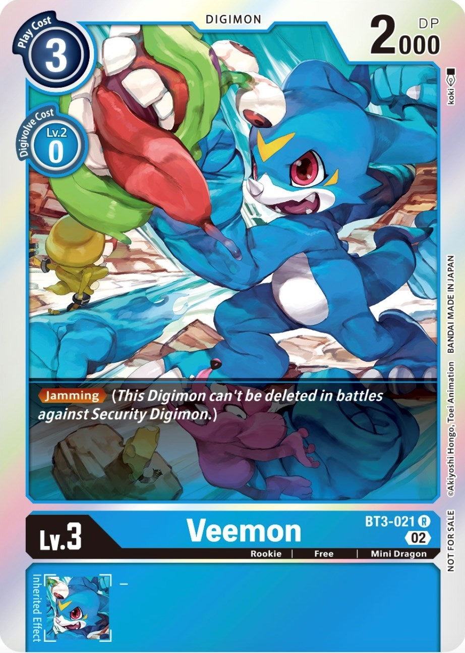 Image for Veemon - BT3-021 (Official Tournament Pack Vol.8) (BT01-03A) (BT3-021 R) - Digimon Card Game