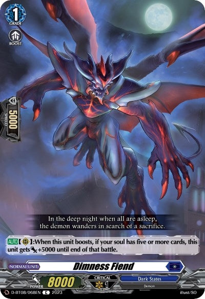 Image for Dimness Fiend (D-BT08: Minerva Rising) (D-BT08/068EN) - Cardfight Vanguard