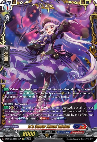 Image for It's Show Time! Ririmi (FFR) (D-BT08: Minerva Rising) (D-BT08/FFR12EN) - Cardfight Vanguard