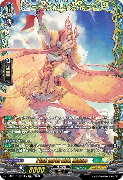 Image for Pink Moth Girl, Maple (FFR) (D-BT08: Minerva Rising) (D-BT08/FFR16EN) - Cardfight Vanguard