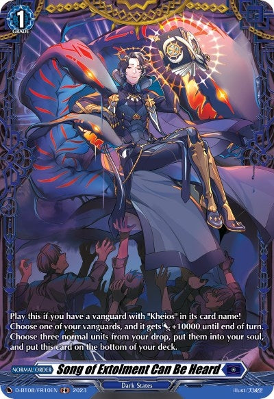 Image for Song of Extolment Can Be Heard (FR) (D-BT08: Minerva Rising) (D-BT08/FR10EN) - Cardfight Vanguard