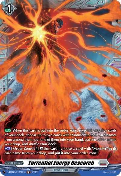 Image for Torrential Energy Research (FR) (D-BT08: Minerva Rising) (D-BT08/FR21EN) - Cardfight Vanguard