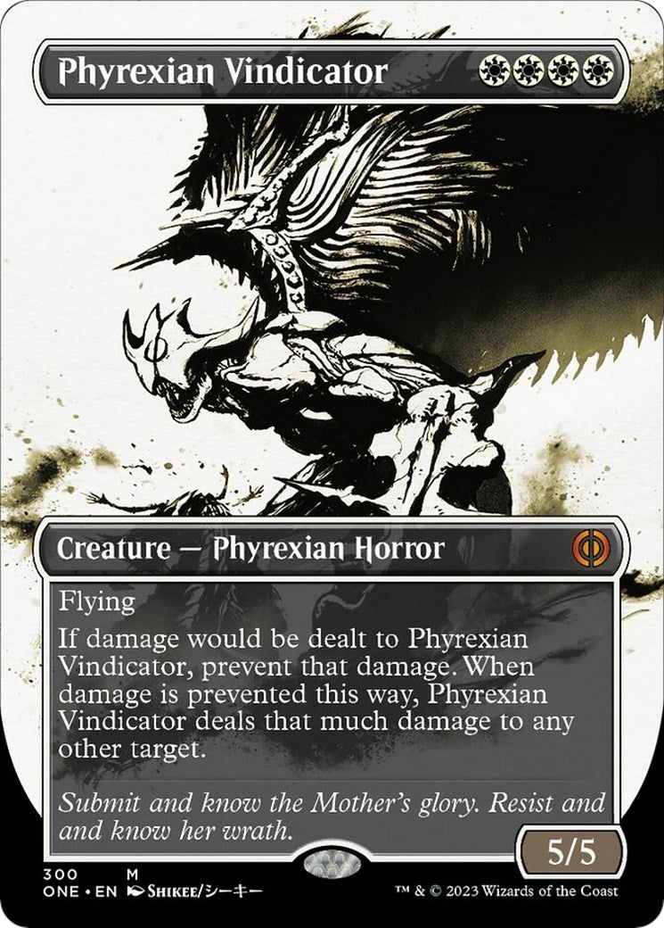 Image for Phyrexian Vindicator (Showcase) (Phyrexia: All Will Be One) (300) - Magic: The Gathering