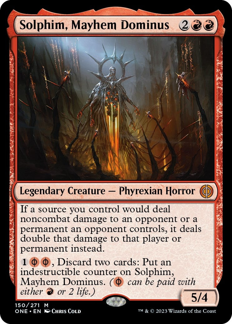 Image for Solphim, Mayhem Dominus (Phyrexia: All Will Be One) (150) - Magic: The Gathering