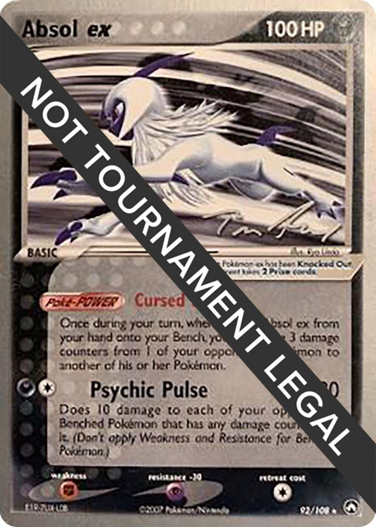 Image for Absol ex - 2007 (Tom Roos) (World Championship Decks) (92/108) - Pokemon