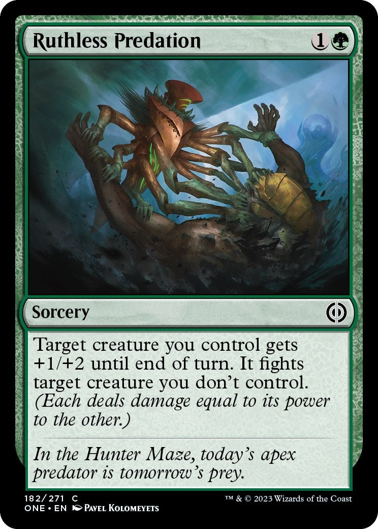 Image for Ruthless Predation (Phyrexia: All Will Be One) (182) - Magic: The Gathering