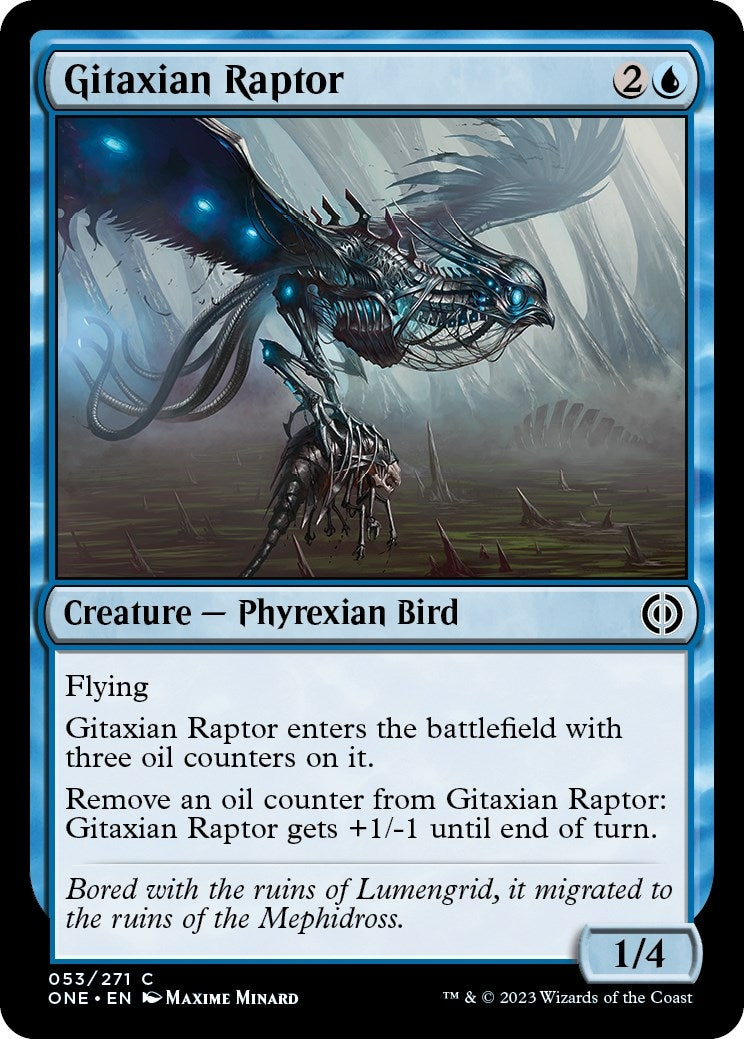 Image for Gitaxian Raptor (Phyrexia: All Will Be One) (53) - Magic: The Gathering