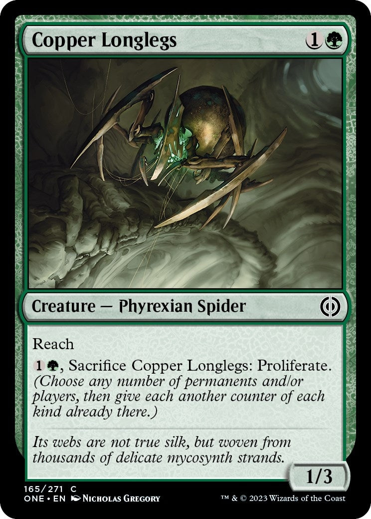Image for Copper Longlegs (Phyrexia: All Will Be One) (165) - Magic: The Gathering