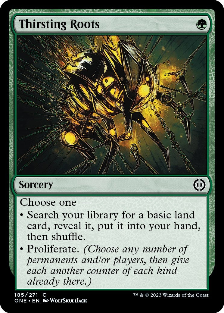 Image for Thirsting Roots (Phyrexia: All Will Be One) (185) - Magic: The Gathering