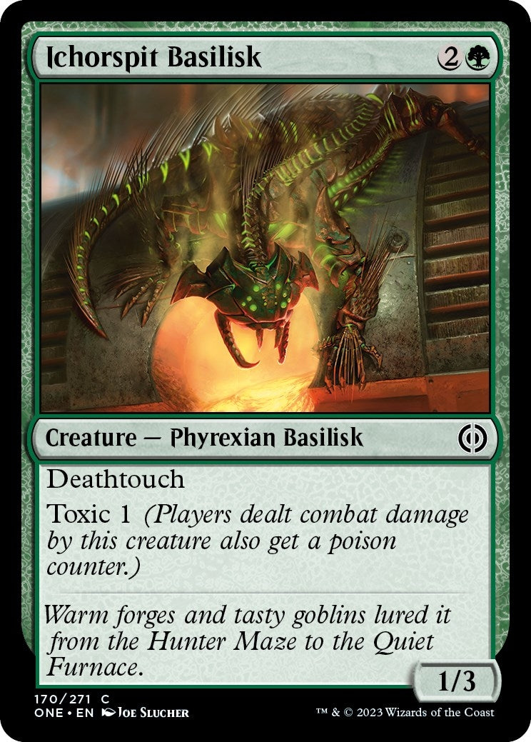 Image for Ichorspit Basilisk (Phyrexia: All Will Be One) (170) - Magic: The Gathering
