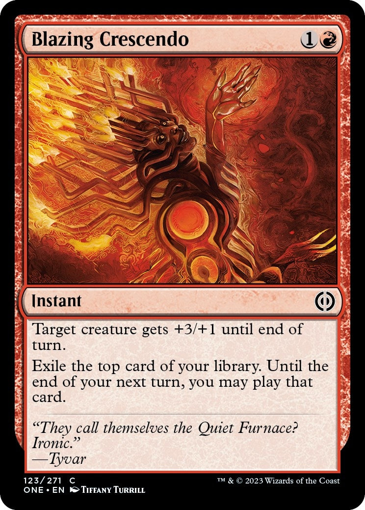 Image for Blazing Crescendo (Phyrexia: All Will Be One) (123) - Magic: The Gathering