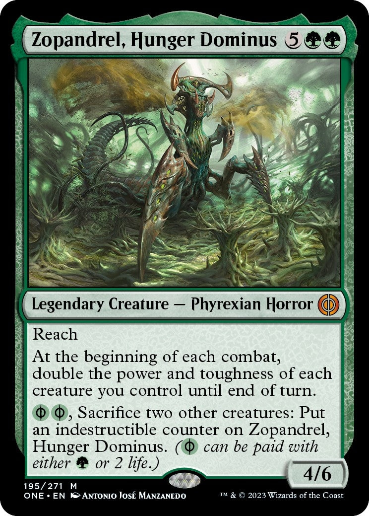 Image for Zopandrel, Hunger Dominus (Phyrexia: All Will Be One) (195) - Magic: The Gathering
