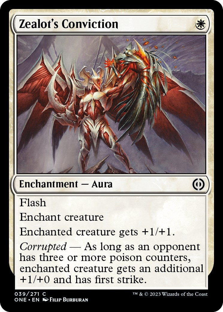 Image for Zealot's Conviction (Phyrexia: All Will Be One) (39) - Magic: The Gathering