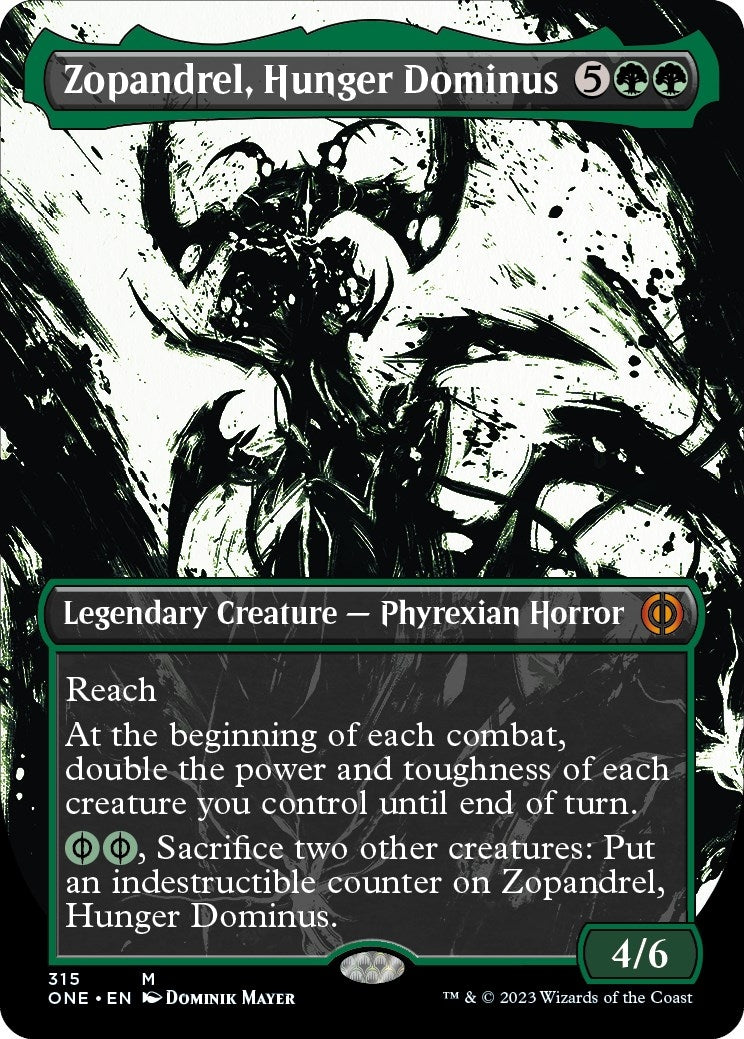 Image for Zopandrel, Hunger Dominus (Showcase) (Phyrexia: All Will Be One) (315) - Magic: The Gathering