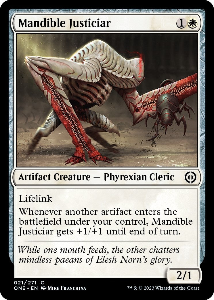 Image for Mandible Justiciar (Phyrexia: All Will Be One) (21) - Magic: The Gathering
