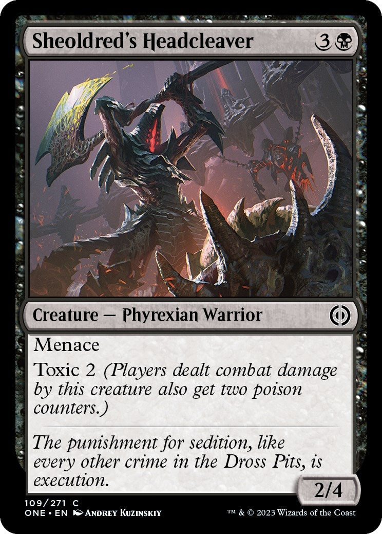 Image for Sheoldred's Headcleaver (Phyrexia: All Will Be One) (109) - Magic: The Gathering