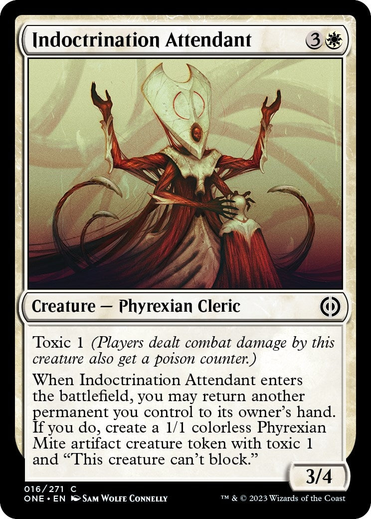 Image for Indoctrination Attendant (Phyrexia: All Will Be One) (16) - Magic: The Gathering