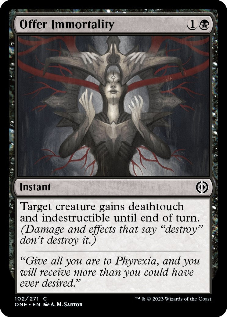 Image for Offer Immortality (Phyrexia: All Will Be One) (102) - Magic: The Gathering