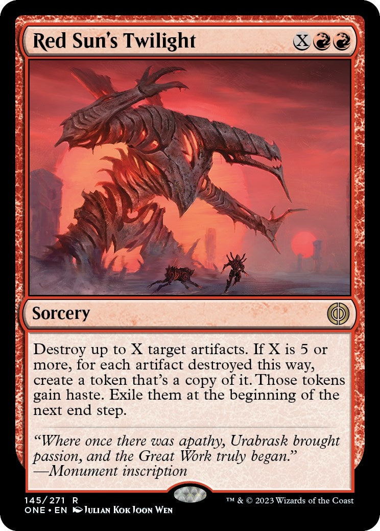 Image for Red Sun's Twilight (Phyrexia: All Will Be One) (145) - Magic: The Gathering
