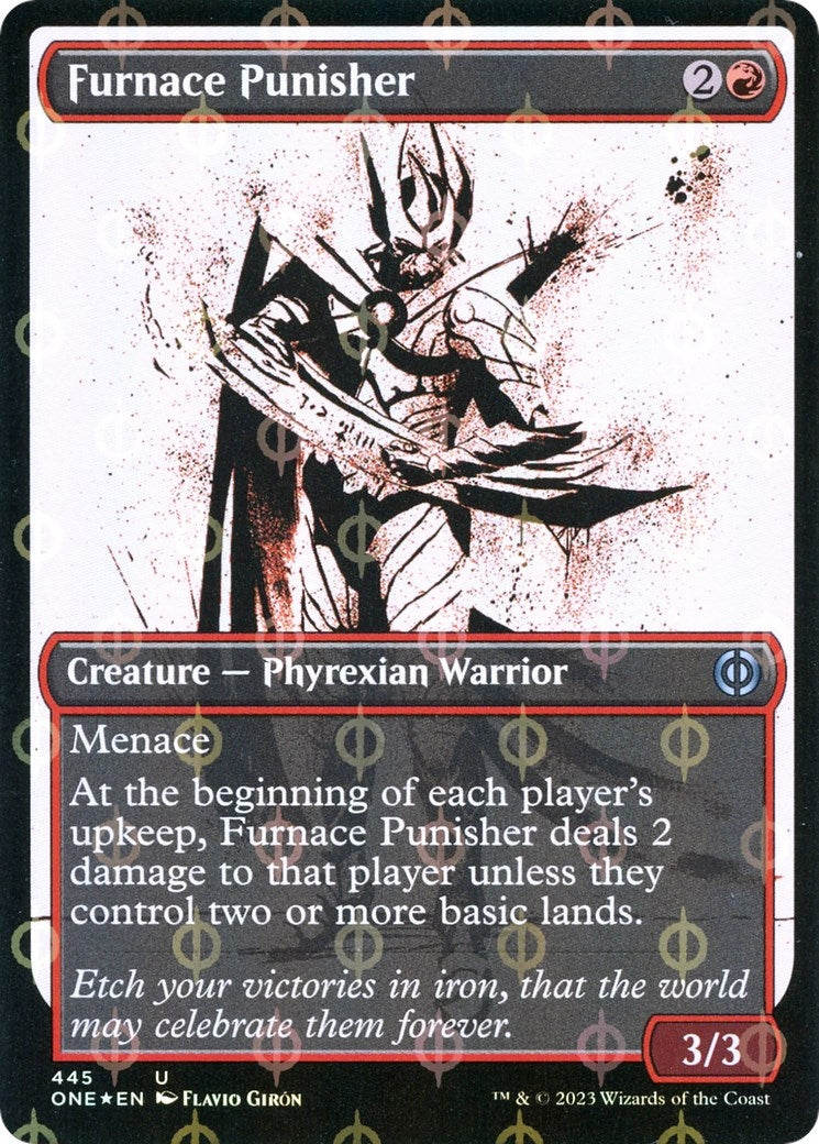 Image for Furnace Punisher (Showcase) (Step-and-Compleat Foil) (Phyrexia: All Will Be One) (445) - Magic: The Gathering