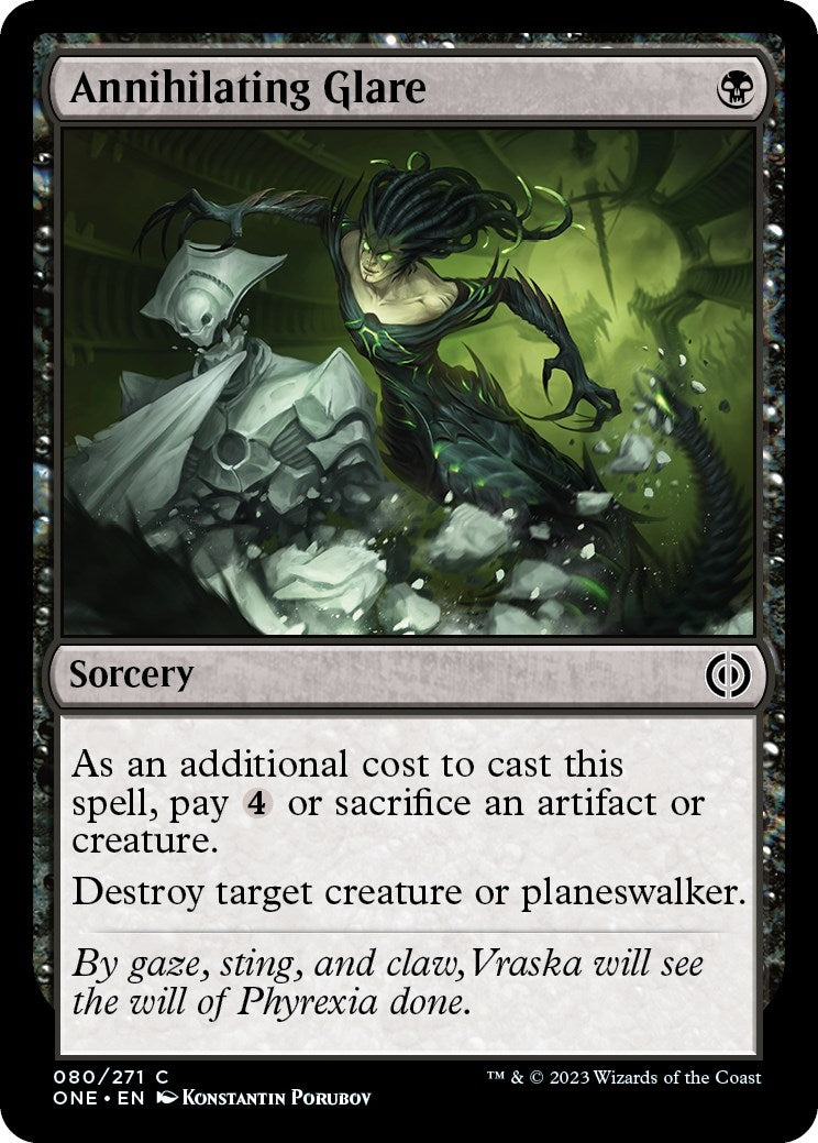 Image for Annihilating Glare (Phyrexia: All Will Be One) (80) - Magic: The Gathering