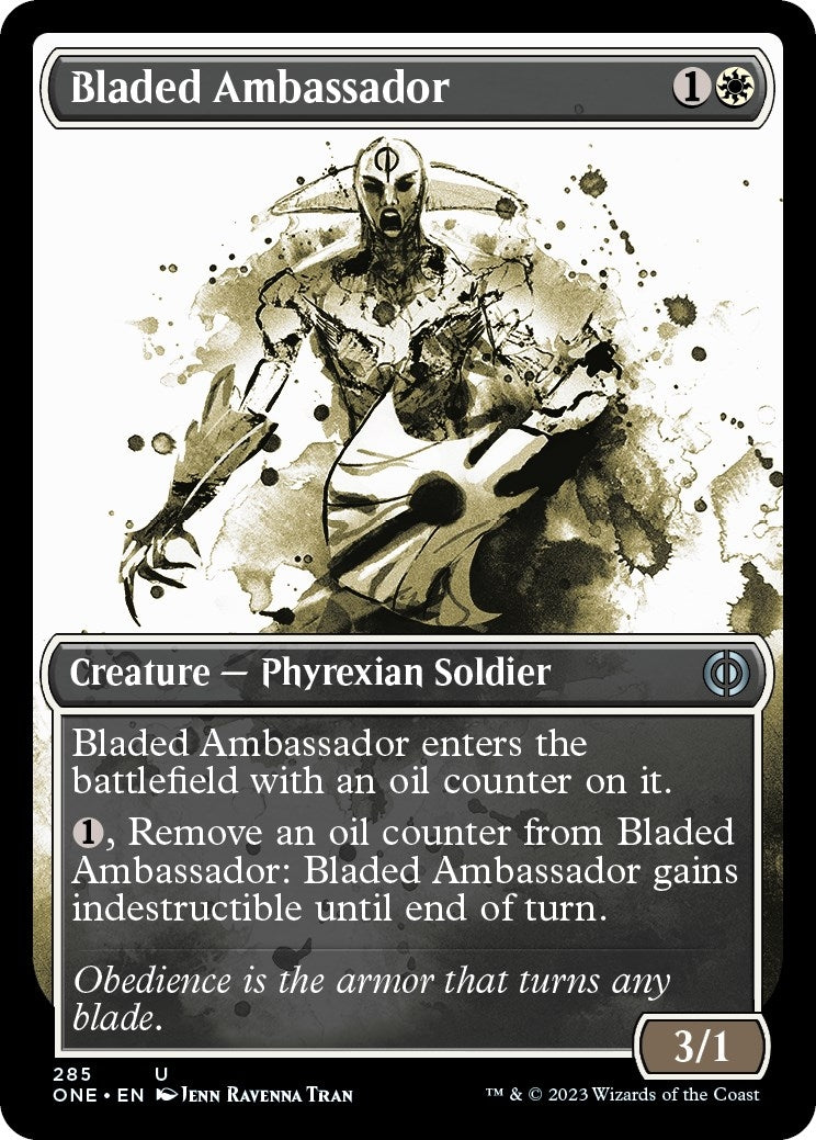 Image for Bladed Ambassador (Showcase) (Phyrexia: All Will Be One) (285) - Magic: The Gathering