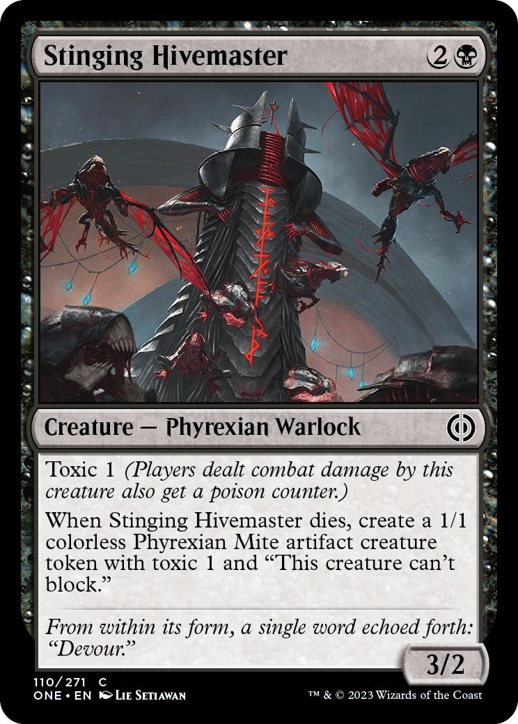 Image for Stinging Hivemaster (Phyrexia: All Will Be One) (110) - Magic: The Gathering