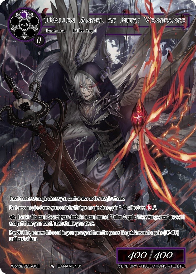 Image for TFallen Angel of Fiery Vengeance (Promo Cards) (World2023-001) - Force of Will
