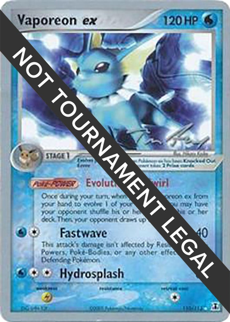Image for Vaporeon ex - 2007 (Tom Roos) (World Championship Decks) (110/113) - Pokemon