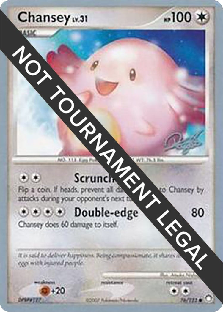 Image for Chansey - 2008 (Paul Atanassov) (World Championship Decks) (76/123) - Pokemon