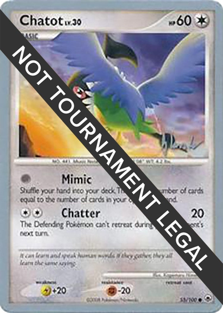 Image for Chatot - 2008 (Dylan Lefavour) (World Championship Decks) (55/100) - Pokemon