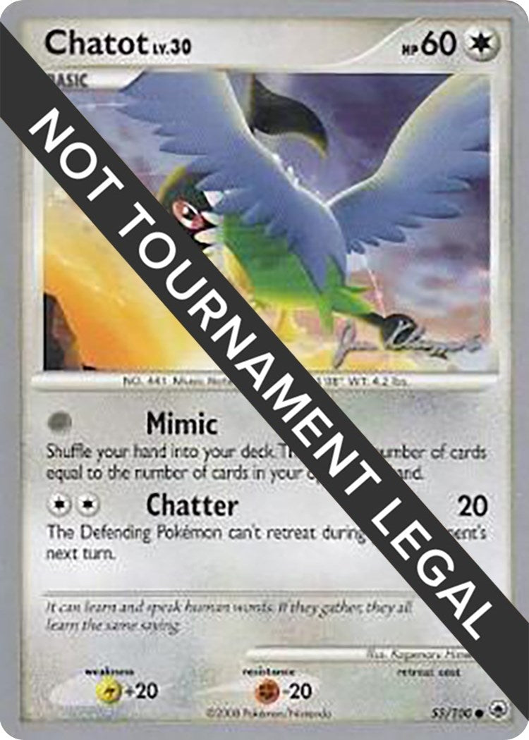 Image for Chatot - 2008 (Jason Klaczynski) (World Championship Decks) (55/100) - Pokemon